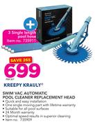 Kreepy Krauly Swim Vac Automatic Pool Cleaner Replacement Head-Per Set