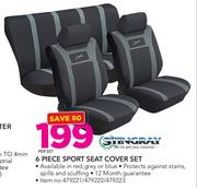 Stingray 6 Piece Sport Seat Cover Set-Per Set