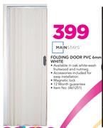 Mainstays Folding Door PVC 6mm White
