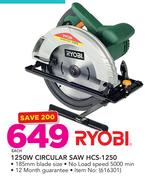 Ryobi 1250W Circular Saw HCS-1250