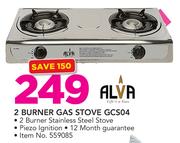 Alva 2 Burner Gas Stove GCS04