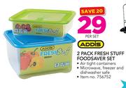 Addis 2 Pack Fresh Stuff Foodsaver Set-Per Set