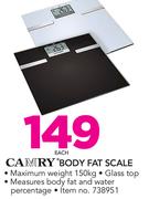 Camry Body Fat Scale-Each