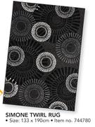 Simone Twirl Rug-133 x 190cm Each