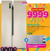 Hisense 670Ltr Side By Side Fridge H670SG