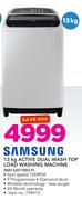 Samsung 13Kg Active Dual Wash Top Load Washing Machine WA13J5710SG F