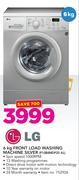 LG 6Kg Front Load Washing Machine Silver F10B8NDP25 AL