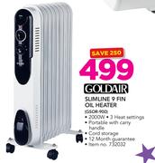 Goldair Slimline 9 Fin Oil Heater GSOR-900