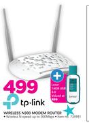 TP-Link Wireless N300 Modem Router