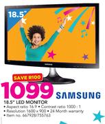 Samsung 18.5" LED Monitor