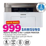 Samsung M2070 Mono 3 In 1 Laser Printer