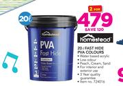 Homestead 20Ltr Fast Hide PVA Colours-For 2