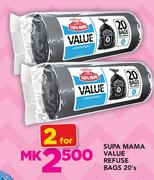 Supa Mama Value Refuse Bags-2 x 20's