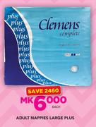 Adult Nappies Large Plus-Each