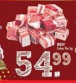 Beef Cubes-Per Kg