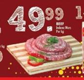 Beef Boere woers-Per Kg