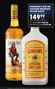 Gordon's Gin Or Captain Morgan Spiced Gold-750ml