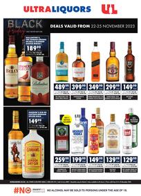 Ultra Liquors : Black Friday (22 November - 25 November 2023)