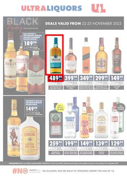 Ultra Liquors : Black Friday (22 November - 25 November 2023), page 1