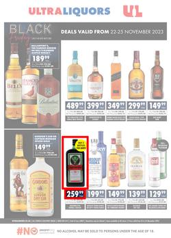 Ultra Liquors : Black Friday (22 November - 25 November 2023), page 1