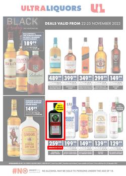 Ultra Liquors : Black Friday (22 November - 25 November 2023), page 1