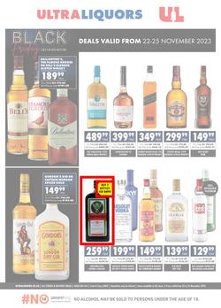 Ultra Liquors : Black Friday (22 November - 25 November 2023), page 1