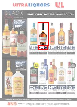 Ultra Liquors : Black Friday (22 November - 25 November 2023), page 1