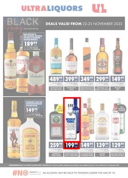 Ultra Liquors : Black Friday (22 November - 25 November 2023), page 1