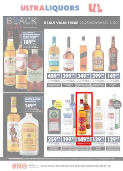 Ultra Liquors : Black Friday (22 November - 25 November 2023), page 1