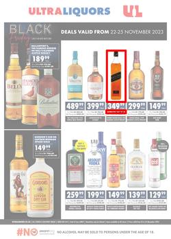 Ultra Liquors : Black Friday (22 November - 25 November 2023), page 1