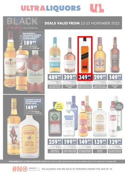 Ultra Liquors : Black Friday (22 November - 25 November 2023), page 1