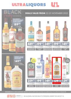 Ultra Liquors : Black Friday (22 November - 25 November 2023), page 1
