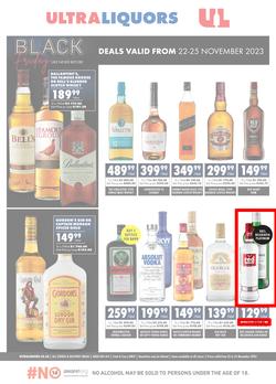 Ultra Liquors : Black Friday (22 November - 25 November 2023), page 1