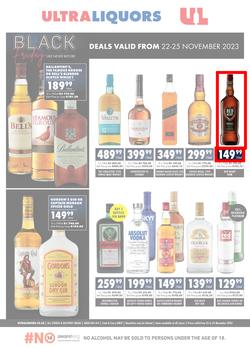 Ultra Liquors : Black Friday (22 November - 25 November 2023), page 1