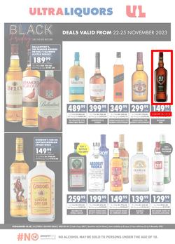 Ultra Liquors : Black Friday (22 November - 25 November 2023), page 1