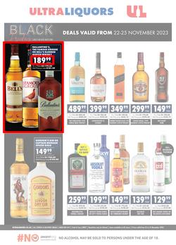 Ultra Liquors : Black Friday (22 November - 25 November 2023), page 1