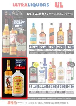 Ultra Liquors : Black Friday (22 November - 25 November 2023), page 1