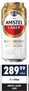 Amstel Lager Cans-24 x 440ml