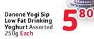 Danone Yogi Sip Low Fat Drinking Yoghurt Assorted-250g