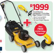 Trimall Electric Lawnmower 2200W Plus Free Edge Trimmer 650W