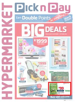 Pick n Pay Hyper Markets : GMD ( 23 Sep - 05 Oct 2014 ), page 1