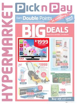 Pick n Pay Hyper Markets : GMD ( 23 Sep - 05 Oct 2014 ), page 1