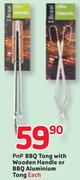 PnP BBQ Tong With Wooden Handle Or BBQ Aluminium Tong-Each