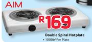 Aim Double Spiral Hotplate 1000W Per Plate
