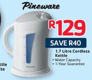 Pineware 1.7L Cordless Kettle