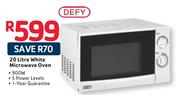 Defy 20Ltr White Microwave Oven