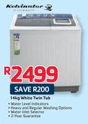 Kelvinator 14kg White Twin Tub