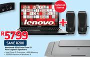 Lenovo Notebook G500 Intel Core i3 Plus Logitech Speakers