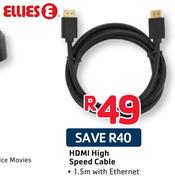  Ellies HDMI High Speed Cable