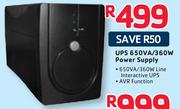 UPS 650VA/360W Power Supply
